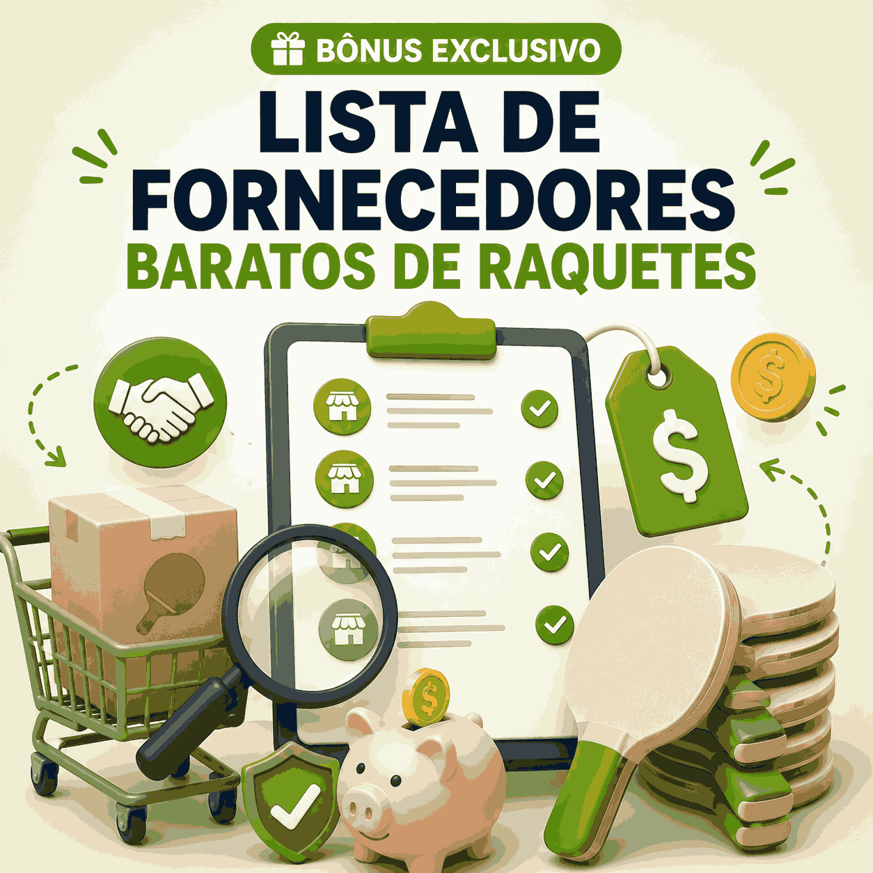Lista de Fornecedores Baratos de Raquetes
